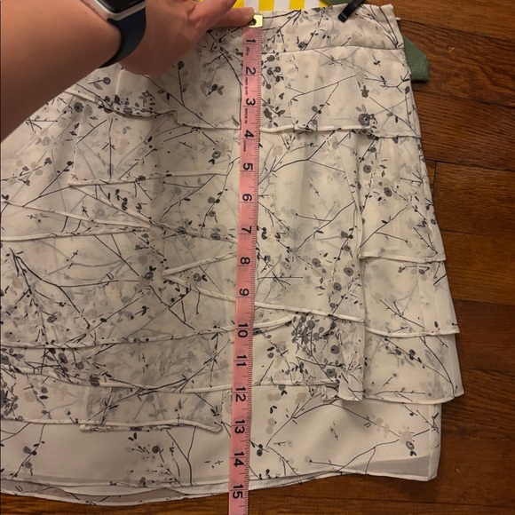 Club Monaco Silk Tiered Ruffle Skirt - Picture 7 of 7